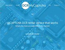 Tablet Screenshot of ocrmycaptcha.com